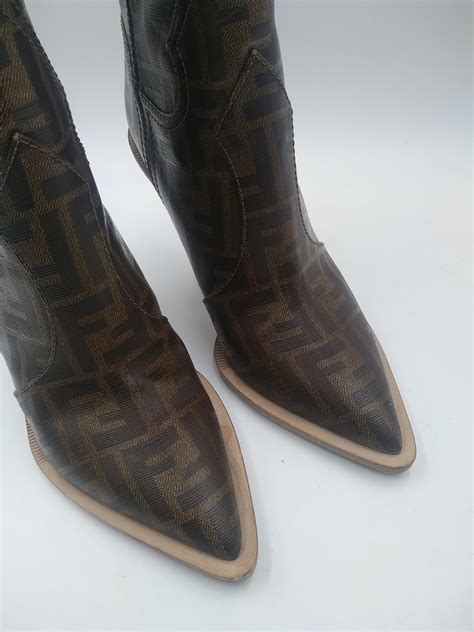 fake fendi ankle boots|fendi cowboy boots sale.